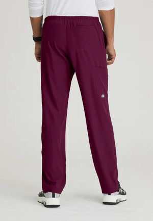 Color: Vino - detalle Pantalon Skechers Structure Hombre en Medimed Honduras