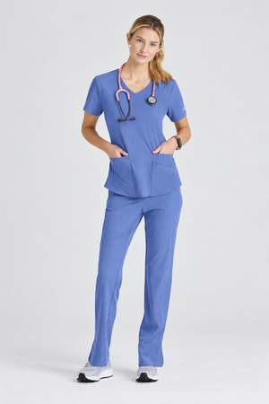 Color: Azul Cielo - vista 2 Camisa Médica Skechers Breeze en Medimed Honduras