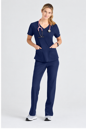 Color: Azul Marino - vista 2 Camisa Médica Skechers Breeze en Medimed Honduras