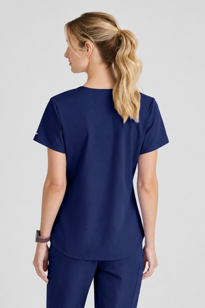 Color: Azul Marino - vista 3 Camisa Médica Skechers Breeze en Medimed Honduras