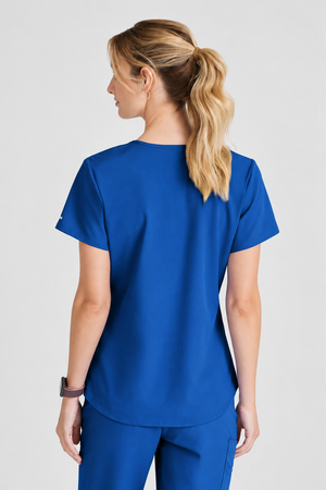 Color: Azul Royal - vista 2 Camisa Médica Skechers Breeze en Medimed Honduras
