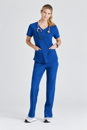 Color: Azul Royal - vista 4 Camisa Médica Skechers Breeze en Medimed Honduras