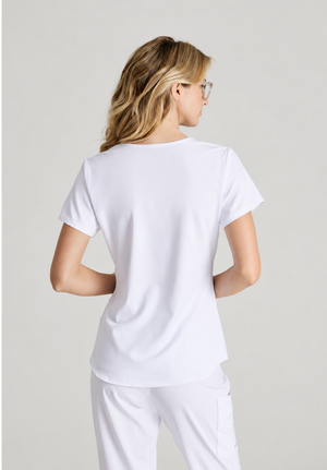 Color: Blanco - vista 4 Camisa Médica Skechers Breeze en Medimed Honduras