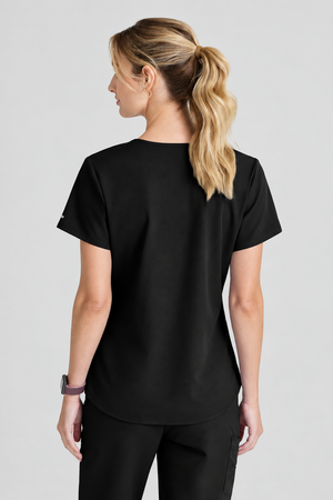 Color: Negro - vista 3 Camisa Médica Skechers Breeze en Medimed Honduras