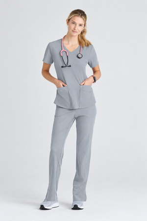 Color: Pewter - vista 2 Camisa Médica Skechers Breeze en Medimed Honduras