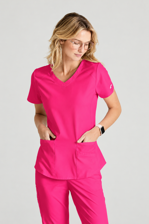 Color: Rosado - vista 1 Camisa Médica Skechers Breeze en Medimed Honduras