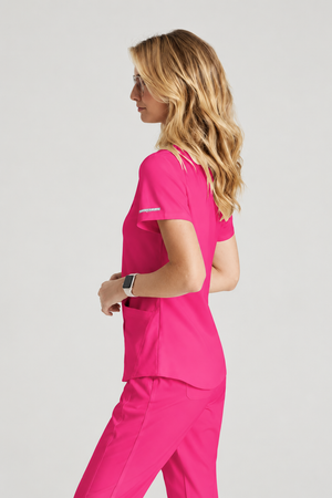 Color: Rosado - vista 3 Camisa Médica Skechers Breeze en Medimed Honduras