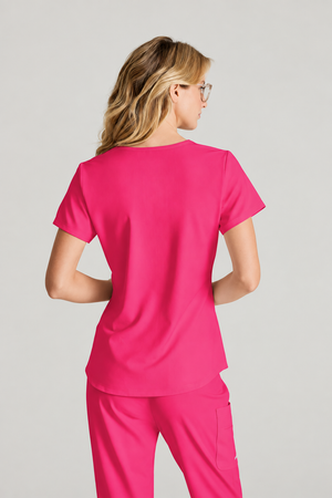 Color: Rosado - vista 4 Camisa Médica Skechers Breeze en Medimed Honduras
