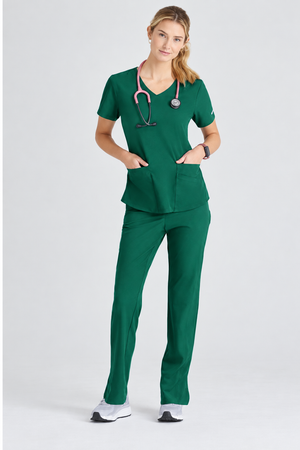 Color: Verde Hunter - vista 2 Camisa Médica Skechers Breeze en Medimed Honduras