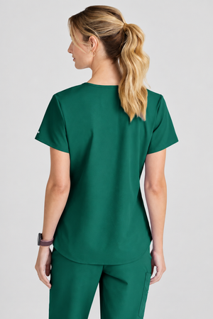 Color: Verde Hunter - vista 4 Camisa Médica Skechers Breeze en Medimed Honduras