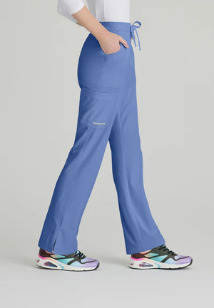 Color: Azul Cielo - vista posterior Pantalon Mujer 3 Bolsillos Skechers en Medimed Honduras