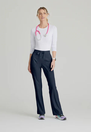 Color: Azul Marino - vista frontal Pantalon Mujer 3 Bolsillos Skechers en Medimed Honduras