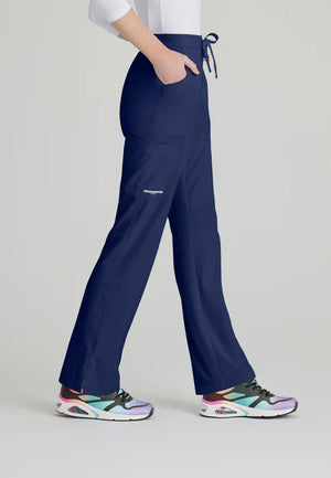 Color: Azul Marino - vista lateral Pantalon Mujer 3 Bolsillos Skechers en Medimed Honduras