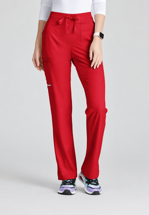 Color: Rojo Intenso - vista frontal Pantalon Mujer 3 Bolsillos Skechers en Medimed Honduras