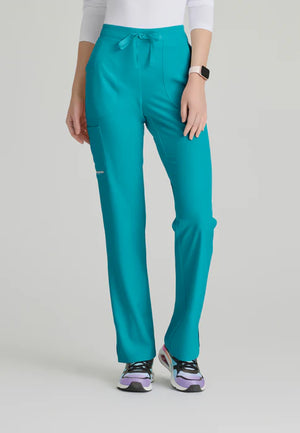 Color: Verde Azulado - vista frontal Pantalon Mujer 3 Bolsillos Skechers en Medimed Honduras