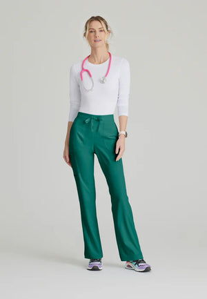 Color: Verde Hunter - vista lateral Pantalon Mujer 3 Bolsillos Skechers en Medimed Honduras