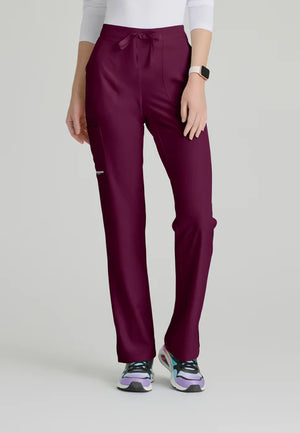 Color: Vino - vista frontal Pantalon Mujer 3 Bolsillos Skechers en Medimed Honduras
