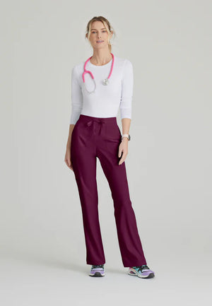 Color: Vino - vista lateral Pantalon Mujer 3 Bolsillos Skechers en Medimed Honduras