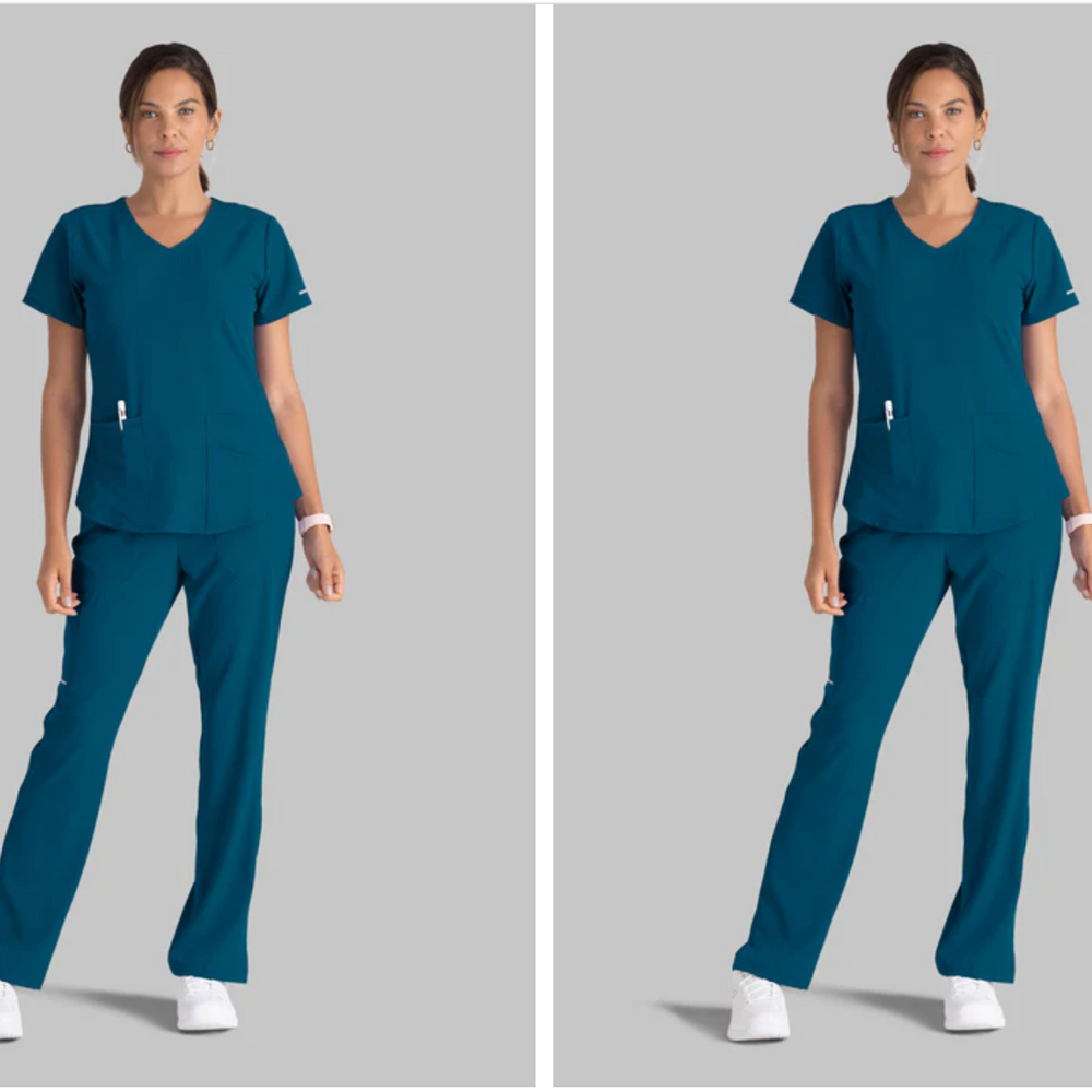 
                  
                    Pantalón recto de tiro medio de Skechers by Barco, modelo SK201, con 3 bolsillos, ideal para profesionales de la salud que buscan confort y funcionalidad.
                  
                