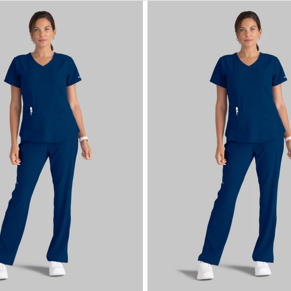 
                  
                    Pantalón recto de tiro medio de Skechers by Barco, modelo SK201, con 3 bolsillos, ideal para profesionales de la salud que buscan confort y funcionalidad.
                  
                