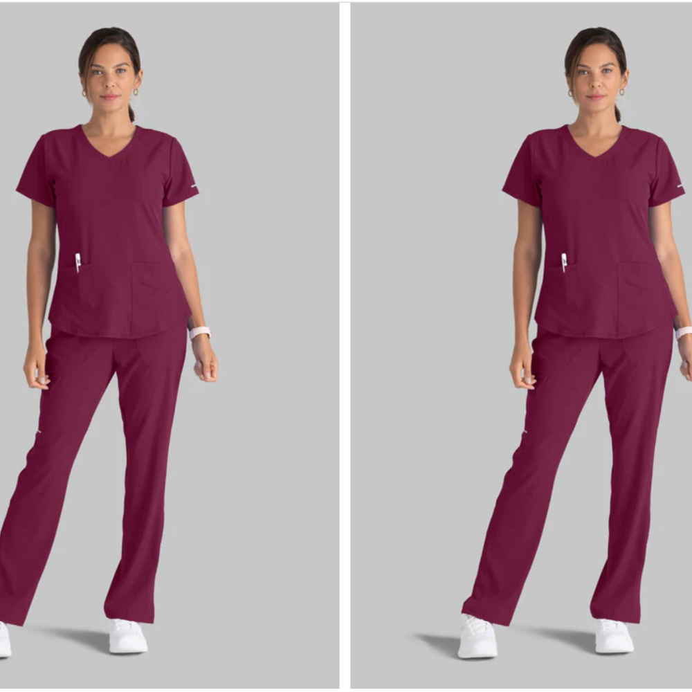 
                  
                    Pantalón recto de tiro medio de Skechers by Barco, modelo SK201, con 3 bolsillos, ideal para profesionales de la salud que buscan confort y funcionalidad.
                  
                