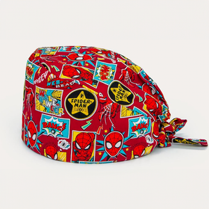 Gorro de quirofano ajustable con banda para el sudor, adecuado para hombres y mujeres