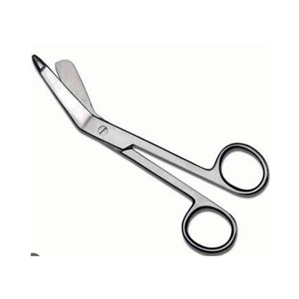 5 1/2 Inch Metal Lister Bandage Scissors in Stainless Steel