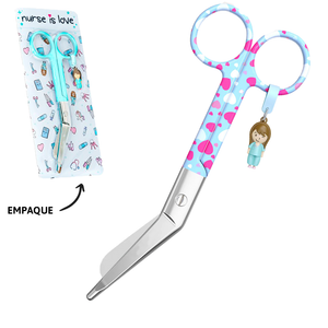 Tijeras lister de vendaje para la enfermera, con colores y estampados exclusivos.