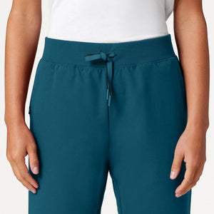 Color: Azul Caribe - detalle Pantalon Jaanuu Xenos Cintura Elastica en Medimed Honduras