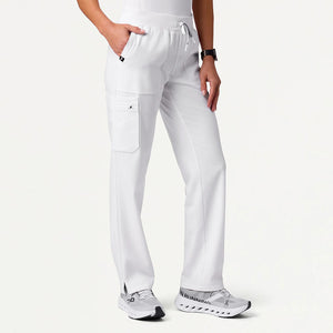 Color: Blanco - vista frontal Pantalon Jaanuu Xenos Cintura Elastica en Medimed Honduras