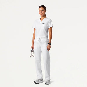 Color: Blanco - vista posterior Pantalon Jaanuu Xenos Cintura Elastica en Medimed Honduras