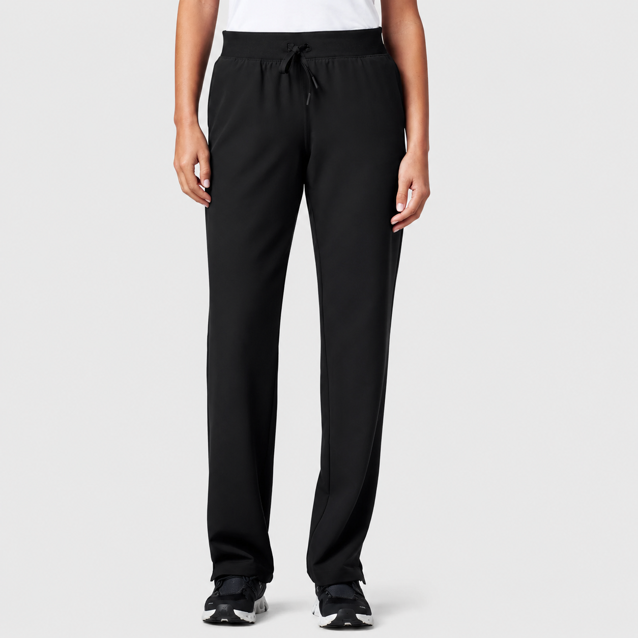 Color: Negro - vista frontal Pantalón Jaanuu Xenos Cintura Elástica en Medimed Honduras