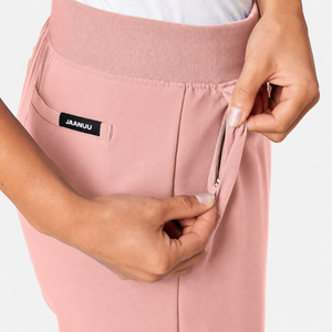Color: Rosado Perla - vista detalle Pantalón Jaanuu Xenos Cintura Elástica en Medimed Honduras