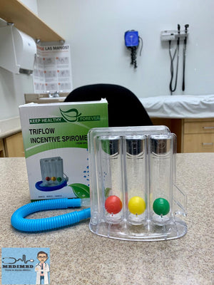 Ejercitador de respiración profunda - Sistema de medición de ejercicio de respiración espirometro