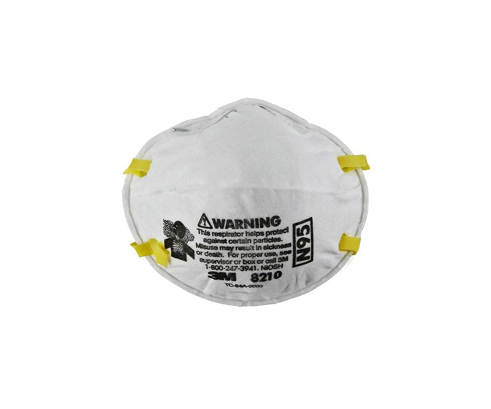 
                  
                    Mascarilla 3M - Cubrebocas Oh/Esd antipolvo con válvula 8210 para carpintería, 1 caja (20 por caja)
                  
                