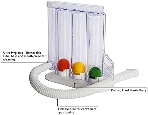 
                  
                    Ejercitador de respiración profunda - Sistema de medición de ejercicio de respiración espirometro
                  
                