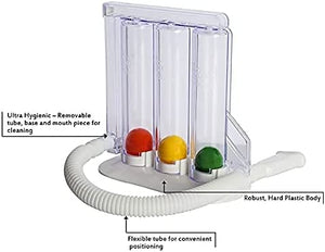 Ejercitador de respiración profunda - Sistema de medición de ejercicio de respiración espirometro