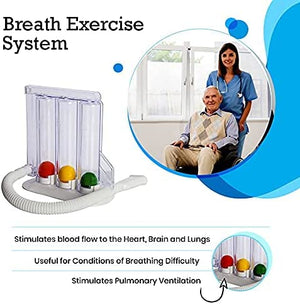 Ejercitador de respiración profunda - Sistema de medición de ejercicio de respiración espirometro