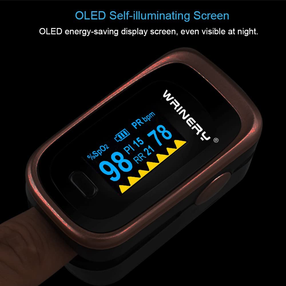 
                  
                    Oximeter Oxygen Saturation Monitor (O2), Pulse Oximeter, Oxygen Monitor, Battery Operated OLED Portable Oximetry, with Hanging Strip
                  
                