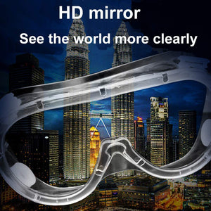 Gafas protectoras antiemaño con lentes transparentes de visión amplia, ajustables, protección contra salpicaduras químicas, gafas suaves y ligeras