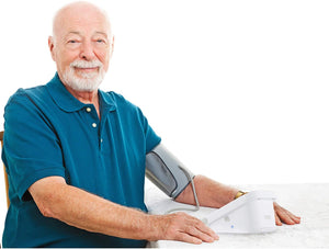CONTEC08A Monitor de presión arterial digital completamente automático en la parte superior del brazo (3 puños y sonda spo2 para adultos)