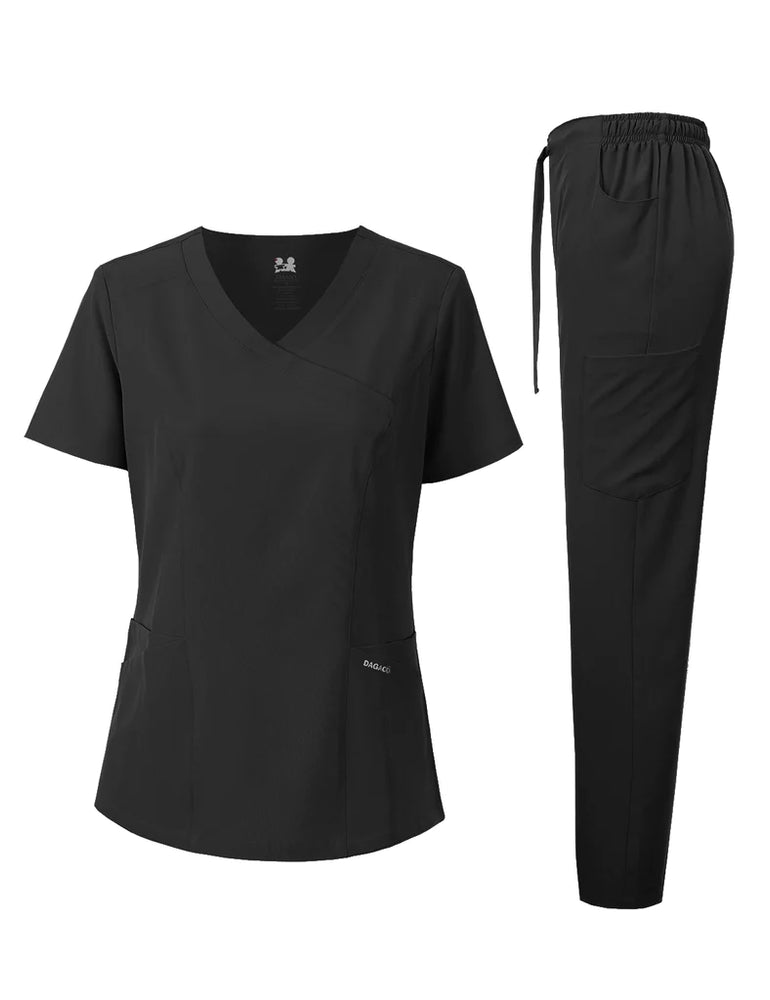 
                  
                    Dagacci Medical Set Uniform with Y-Neck and 4-Way Elastic
                  
                