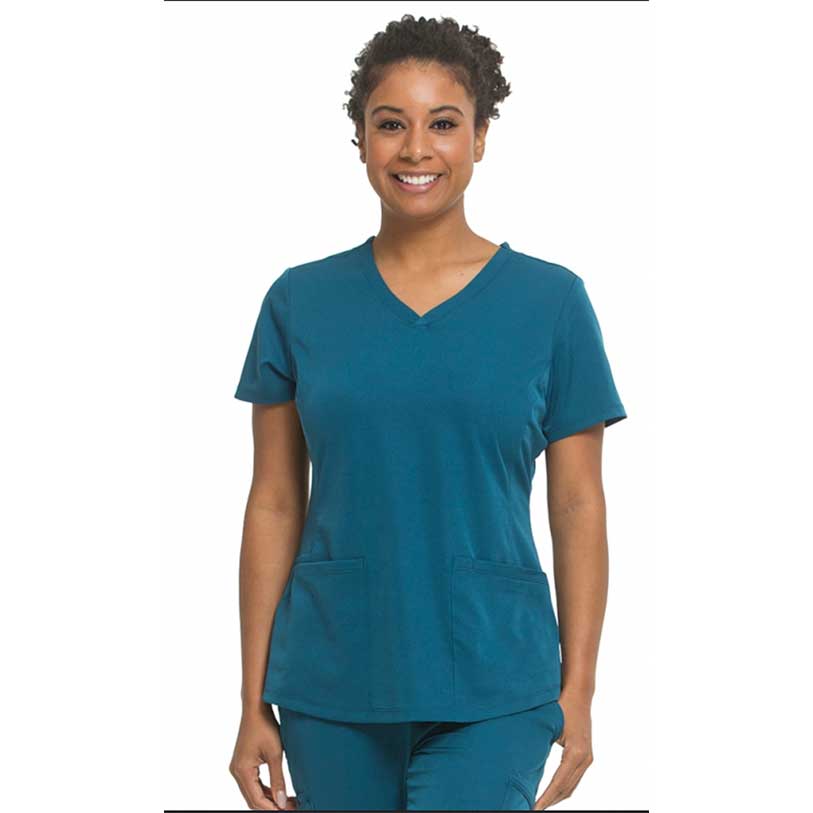 Healing Hands Camisa Mujer 2500 cuello en V y 4 bolsillos para mujer