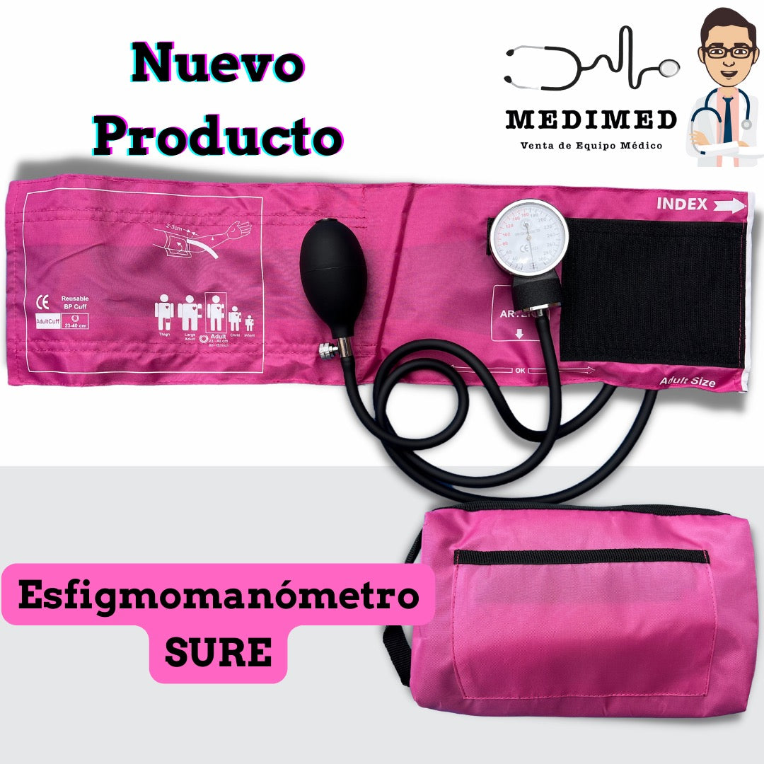 
                  
                    Esfigmomanómetro Androide de Alta Calidad SURE con Brazalete para Adulto
                  
                