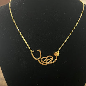 Necklace with Medical Design for Women, Stainless Steel Chain with Pendant.