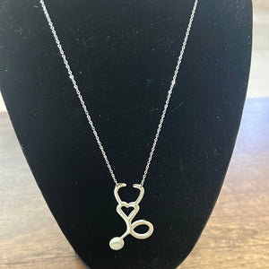 Necklace with Medical Design for Women, Stainless Steel Chain with Pendant.
