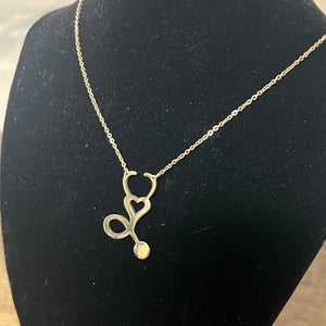 Necklace with Medical Design for Women, Stainless Steel Chain with Pendant.