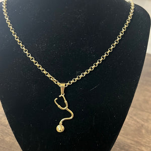 Necklace with Medical Design for Women, Stainless Steel Chain with Pendant.