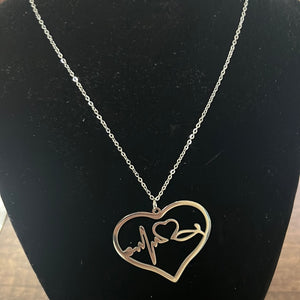 Necklace with Medical Design for Women, Stainless Steel Chain with Pendant.