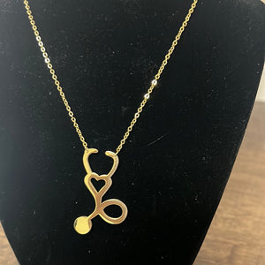 Necklace with Medical Design for Women, Stainless Steel Chain with Pendant.